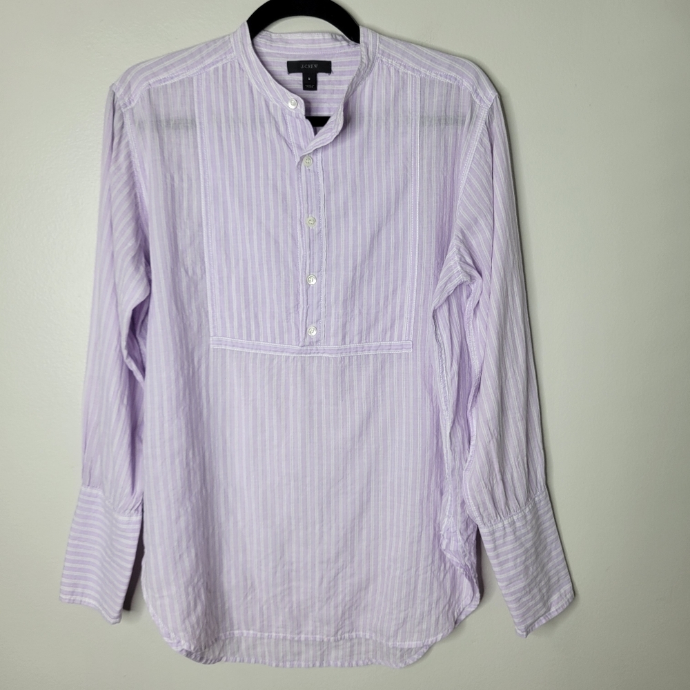 J Crew Tux Popover Tunic Shirt